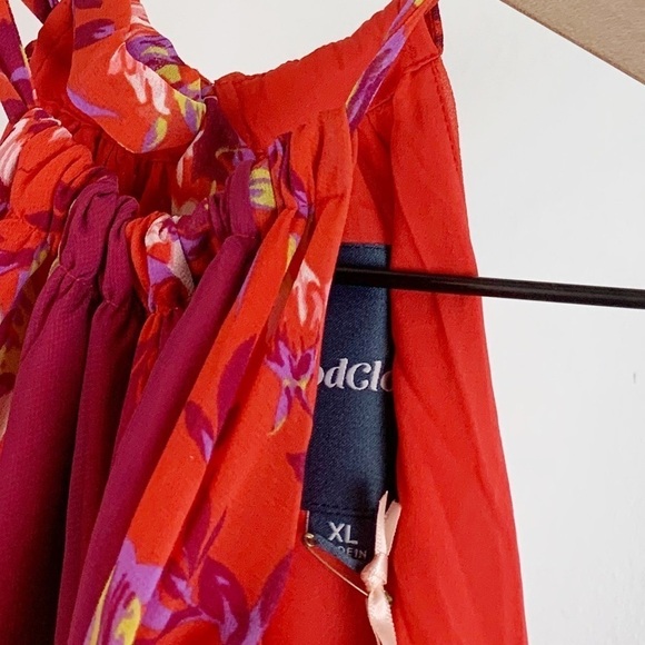 NWT ModCloth Illuminated Elegance Floral Halter Maxi Dress - Picture 6 of 7